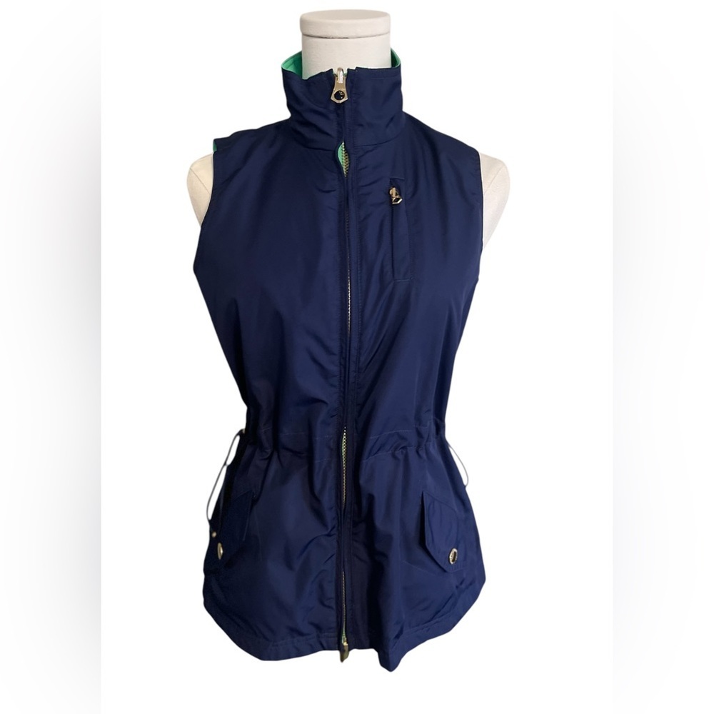 Ralph Lauren Reversible Green and Navy Women's Vest - Picture 8 of 14